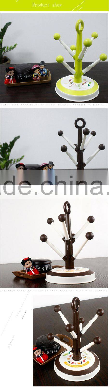 Mug Hooks Stand Tree organizer 6 pcs Racks Kitchen Cup Holder Coffee Tea Home Collection