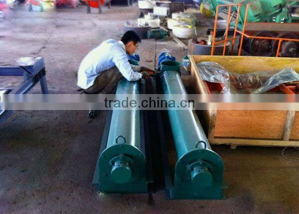 Simple structure inclined screw conveyor machine with ISO