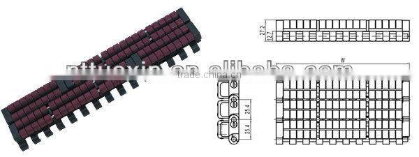 Roller Top Modular Belt 1005 series for tire industry LBP Belts