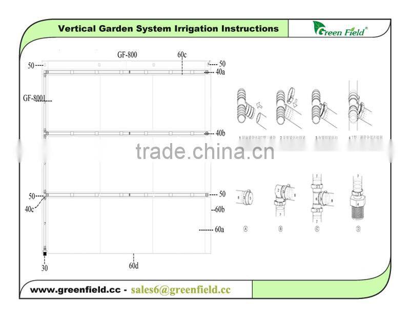 Vertical Garden Green Wall Irrigation System