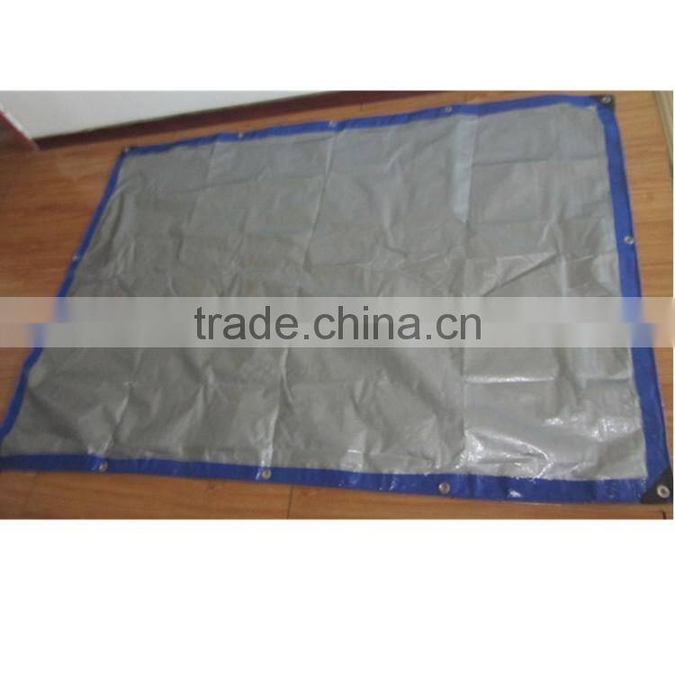 50-350gsm custom size blue and silver cheap price pe coated tarpaulin