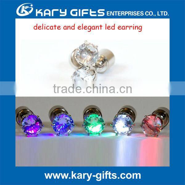 amazing shining party favor led flashing magnet earring
