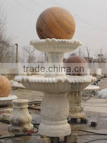 Outdoor granite rolling ball water fountain