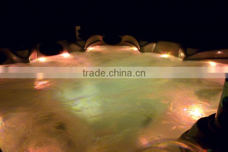 Led lighting spa whirlpool with stereo music