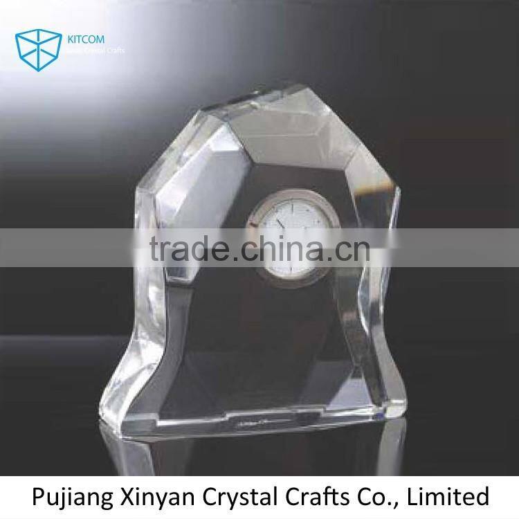Top fashion excellent quality office gift crystal clock for sale