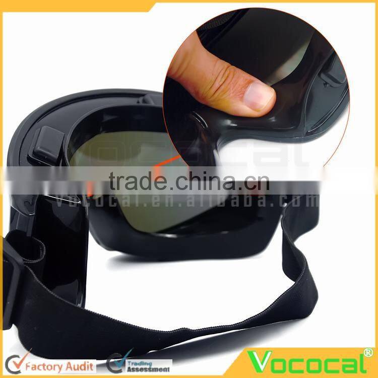 Motorcycle Cycling Mountain Climbing Skiing Protection Glasses Goggle Windproof Outdoor Sports Sunglasses Safety Goggles Black F