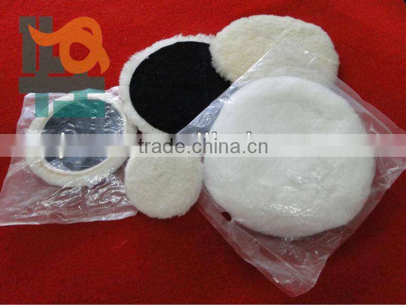 Buffing wool pads