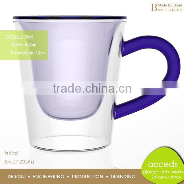 Interesting Christmas High Quality Handblown BPA Free Tea Cup