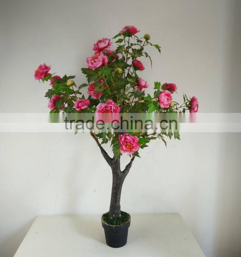 fake arbor peony flower tree artificial peony flower for decoration
