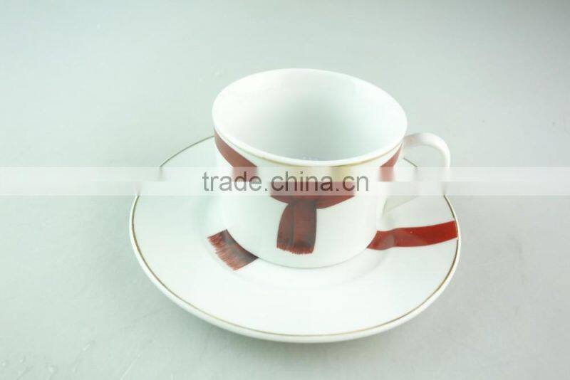 stock cheap hot sale 17pcs porcelain tea set with gift packing