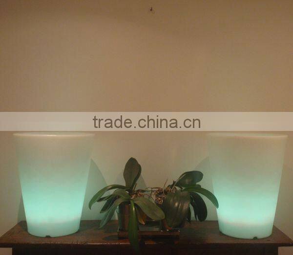 FO-9523 LED Light Flower Pot, Lighted Outdoor Flower Pots, Bulk Flower Pots