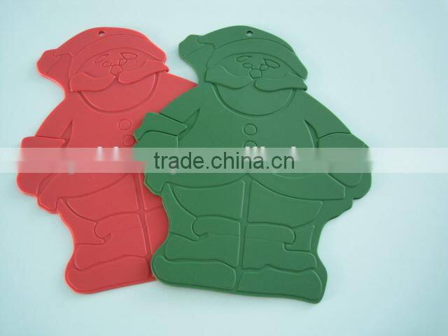 New style the santa claus shape silicone baking mat