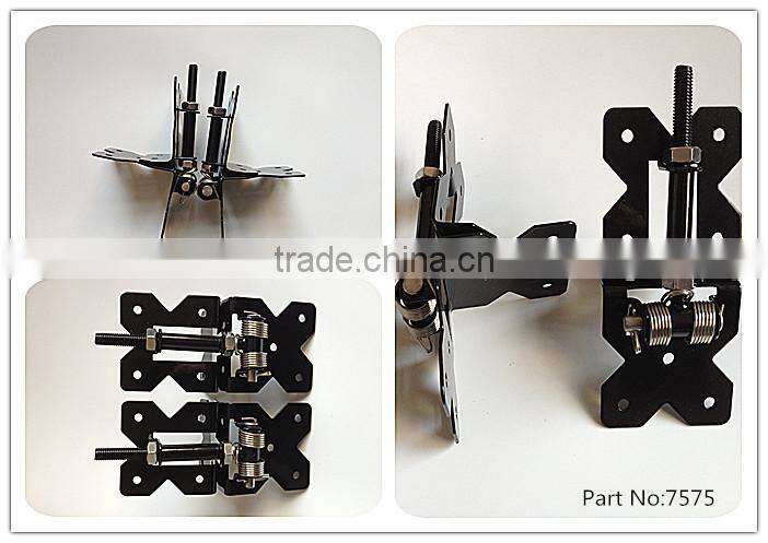 Made in China Fentech High Quality Black Adjustable Hinge Attached to a Vinyl Fence Gate