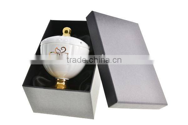 fashionable fashion silver jewelry gift wedding box glass set display with Crystals from SWAROVSKI