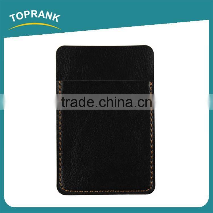 Toprank New Rfid Blocking Back Stick Card Holder 3M Adhesive Sticker Smart Wallet Cell Mobile Credit Card Holder