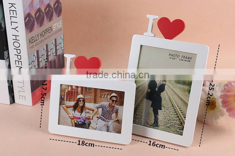 2015 Customized wooden love photo picture frame