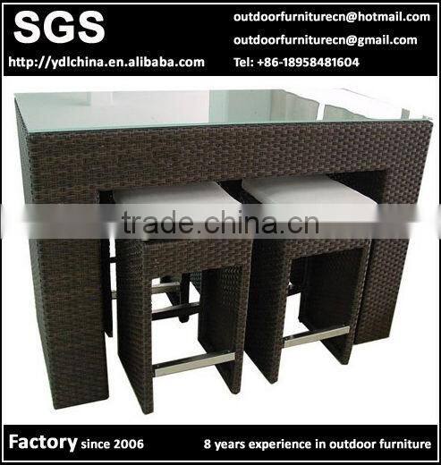 outdoor furniture rattan bar set