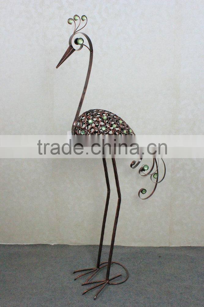 Metal peacock garden decoration