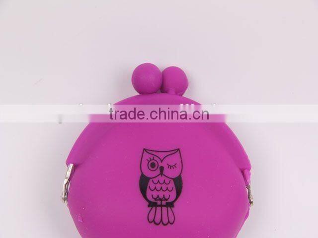 Owl pattern Silicone Purse /Coin Purse