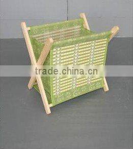 Wood magzine rack storage rack