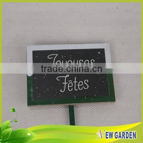 Decorative Painted Green Natural Bamboo Flower Pot Stick and Pendant