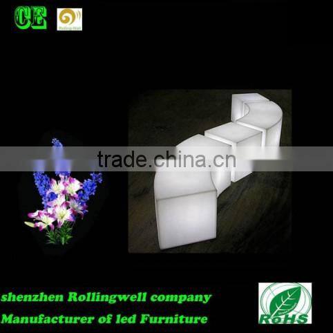 snake led bar bench stool seat for garden/party/nightclub