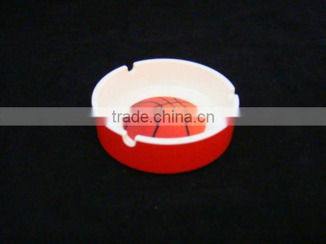 Frosting Round Melamine Ashtray with cover