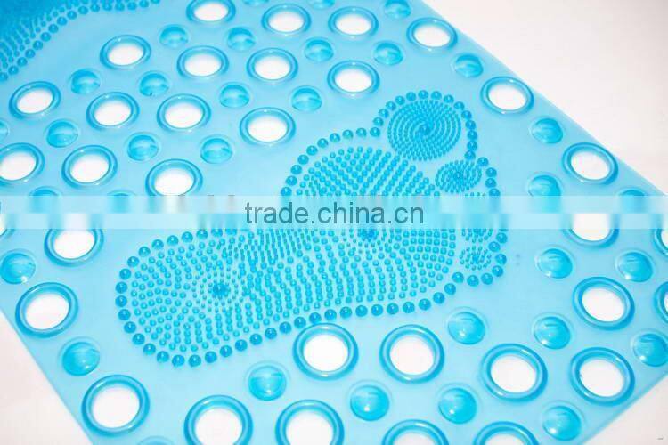 Manufacturer anti bacteria round anti slip pvc bath mat