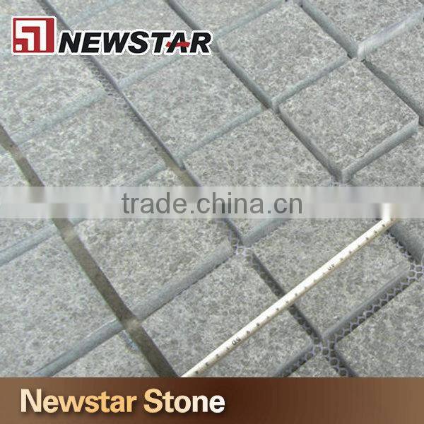 Cobblestone black paving stone black basalt pavers