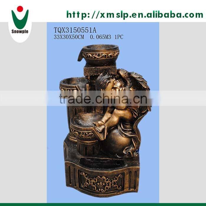 High quality resin outdoor water fountain factory supply