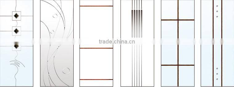 Aluminium alloy hollow glass sliding door kitchen cabinet door wood door(BG10-M483)