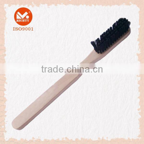 Wood Handle Horse Hair Shoe Cleaning Polishing Brush
