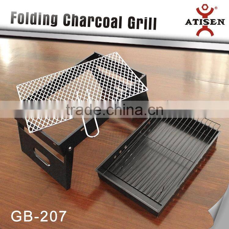 Folding Charcoal Grill bbq as a note book , easy carry suit indoor and outdoor.