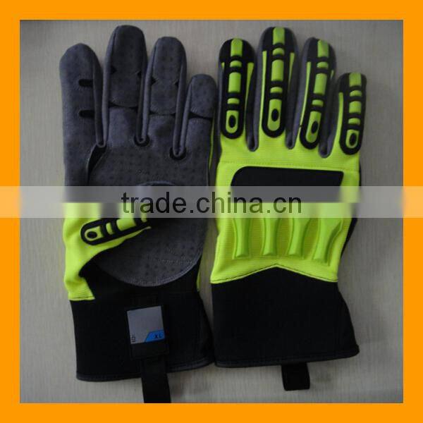 Rigger Style Anti Vibration Oil Resistant Safety Gloves