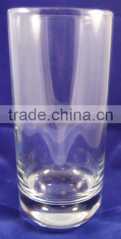 Clear Round Bubble High Ball Glass Cup