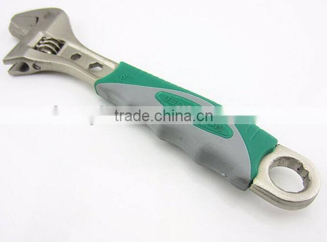 BERRYLION 250mm adjustable monkey screw wrench with rubber handle design