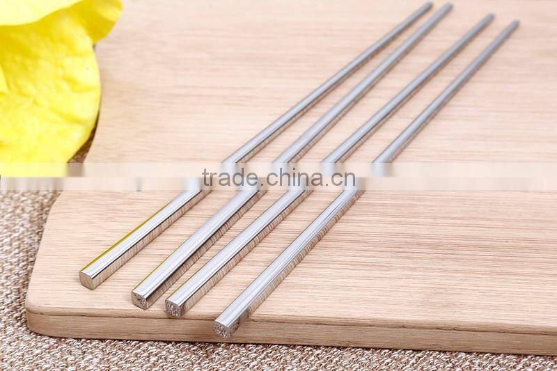 China Sale square Chopsticks New Stainless steel chopsticks