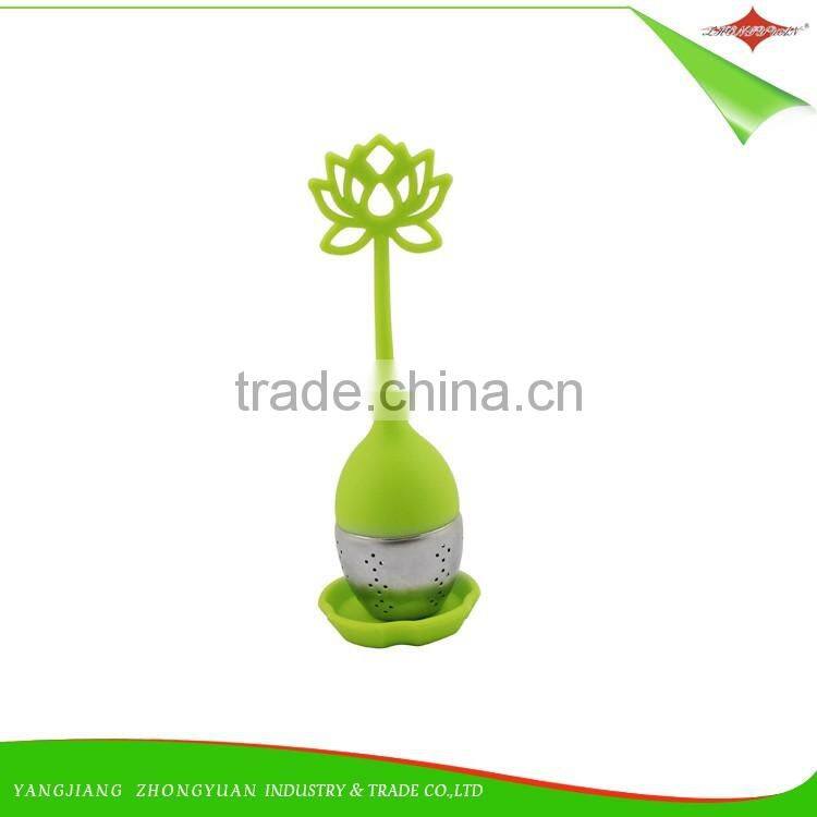 ZY-E3145 new design tea infuser food grade Silicone Strainer shark loose Tea Filter