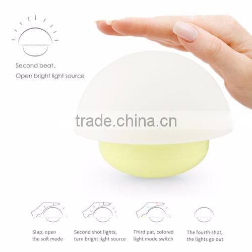 7 Color Touch Sensor Dimmable Lamp Yellow Tumbler Mushroom LED Kids Night Light