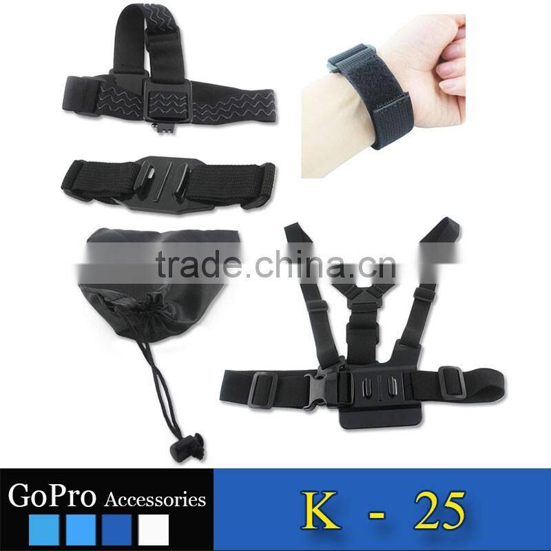 2016 hot selling 4 pack accessory kit used for gopros heros 4 kit mount