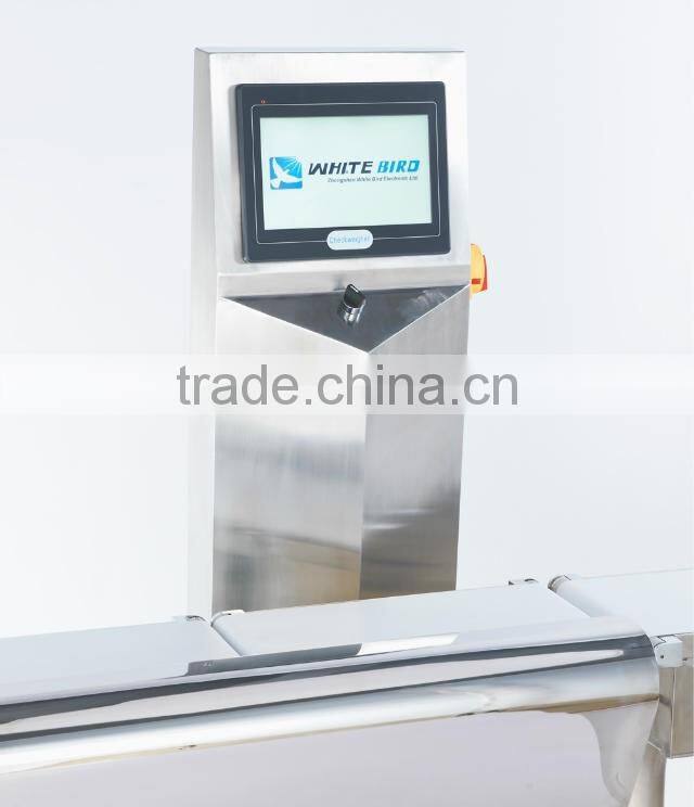 Hot selling check weigher weight sorter machine.in motion checkweigher
