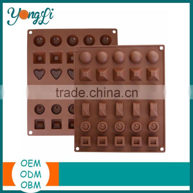 Round Cake, Bread Molds, Icing Decorator Spatula & Pastry Brush Silicone Bakeware Baking Set Cupcake