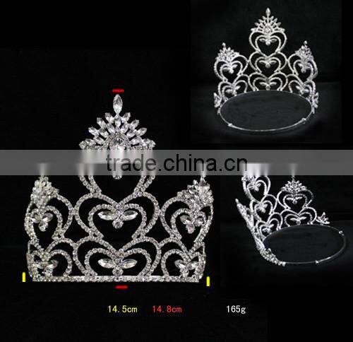 Bridal Jewelry Pageant Rhinestone Big Headwear Hair Accessories Fashion Crown