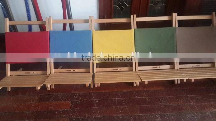 Qing dao Hot Sale Foldable Portable Beach Wood Folding Chair