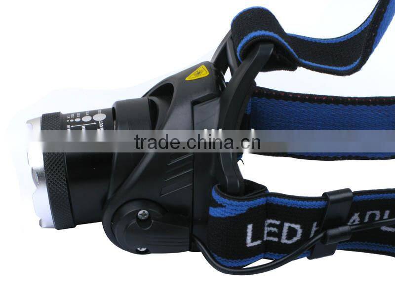 A9 High Power 10W Adjustable Zoom Headlamp 800LM XML T6 LED Headlight