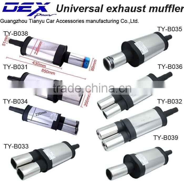 auto stainless steel sus304 exhaust muffler