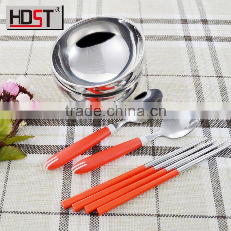 4 kinds of color korean fashion and holiday cutlery gift