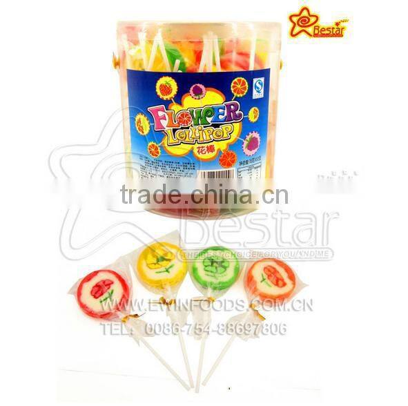 Flat Mix Fruit Lollipop/ Handmade lollipop