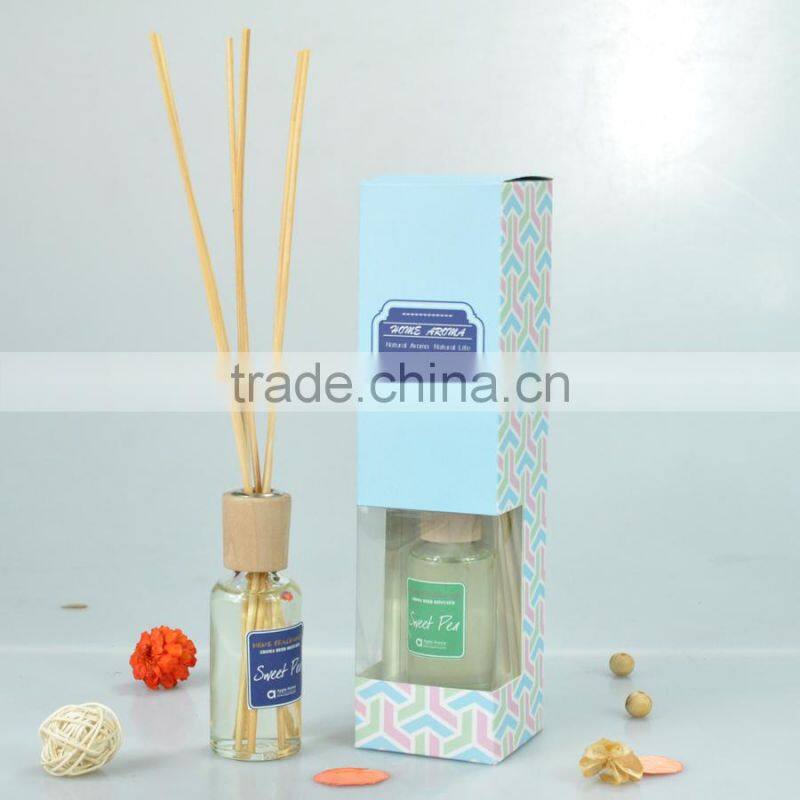 fragrance oil air freshener reed diffuser with wooden cap