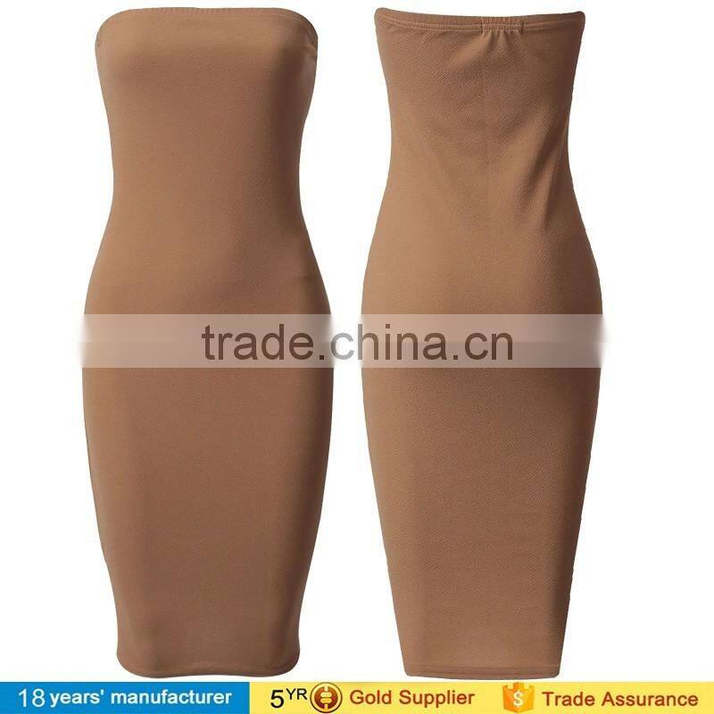 2016 Bandeau Tube Bodycon dresses sexy kim kardashian knee length celebrity dresses